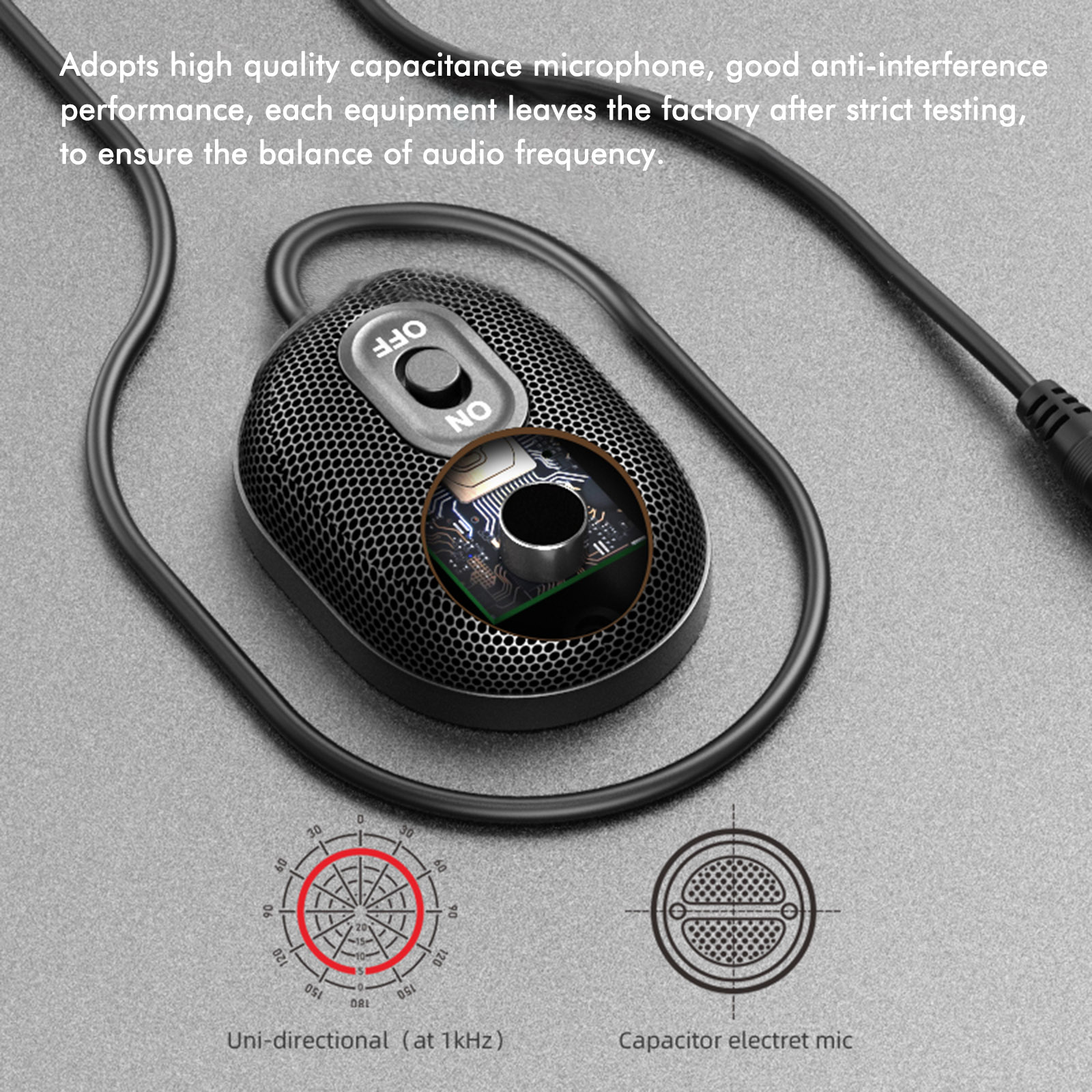 Micrô Tụ Điện Đa Hướng U1 Cho Cuộc Họp Video Hội Nghị Trên Máy Tính Để Bàn Máy Tính Xách Tay PC