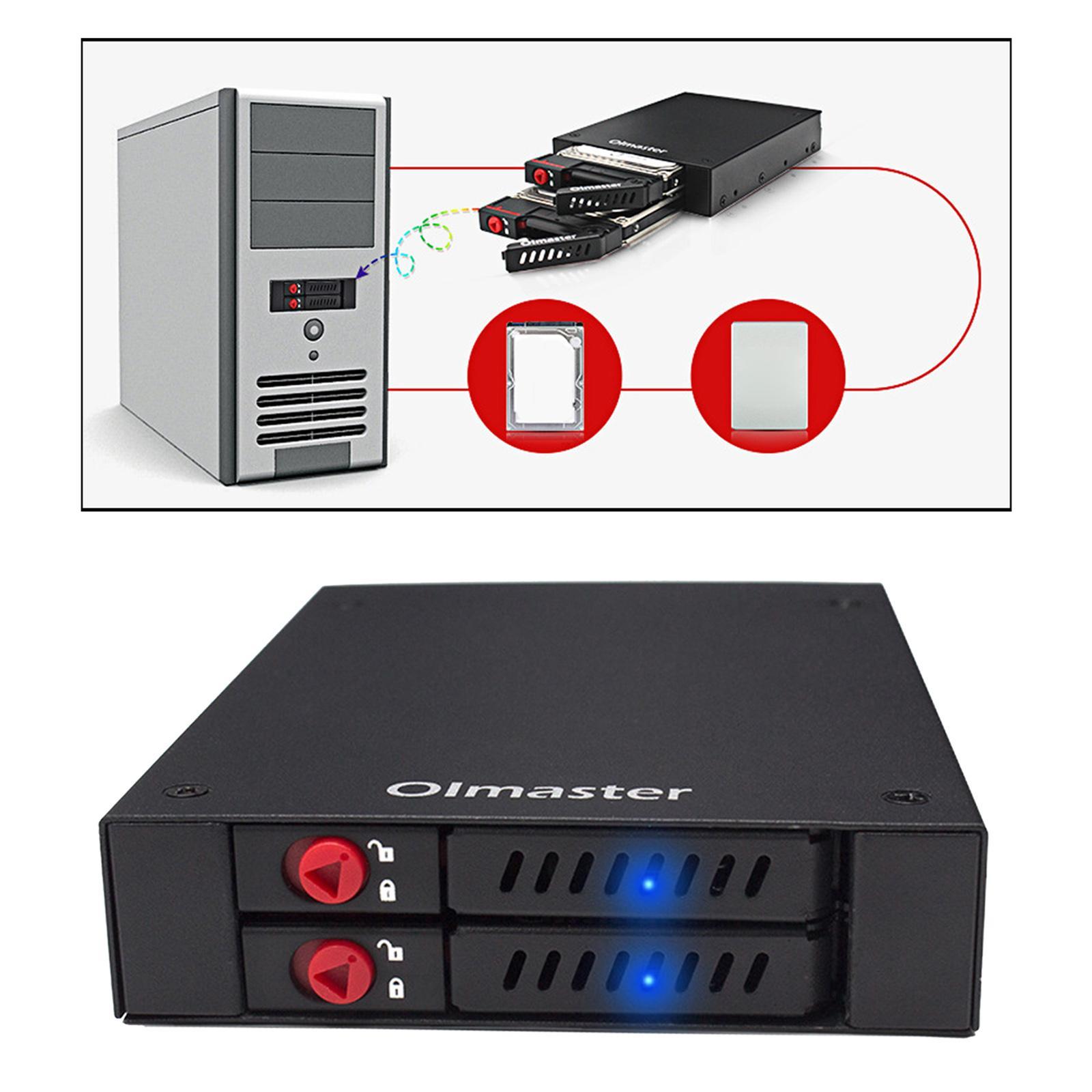 HDD Mobile Rack Enclosure 2 Bays for 3.5" Bay 6Gbps
