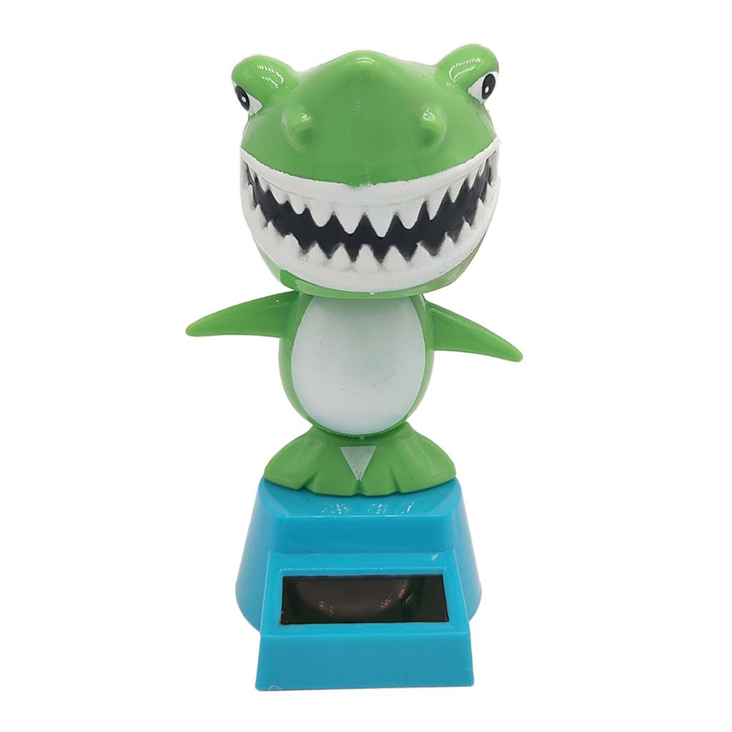 Solar Powered Dancing Shark Animal Swing Figure Toy Dashboard Car Decor