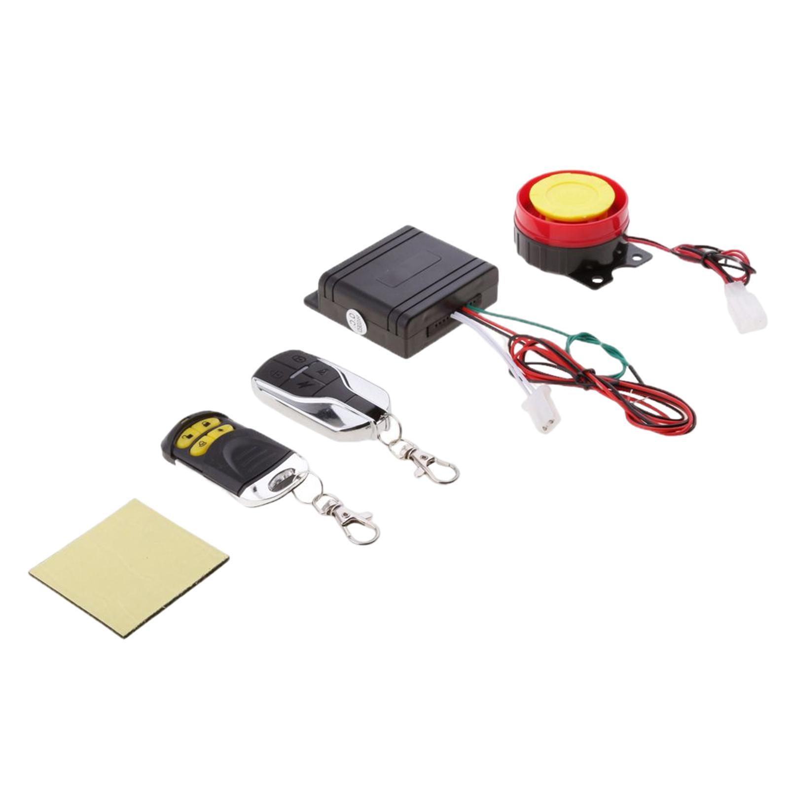 2X 12V Motorcycle Motorbike Bike Scooter Anti-   Remote