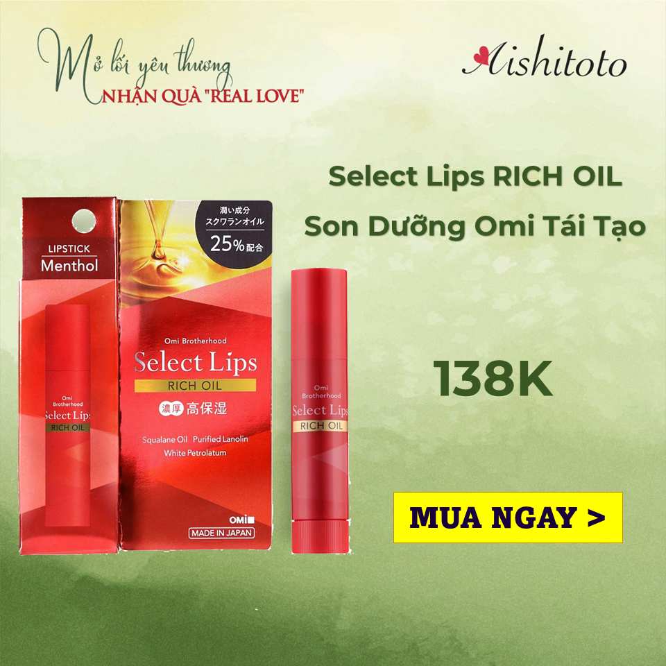 Son Dưỡng Tái Tạo OMI Select Rich Oil (Menthol