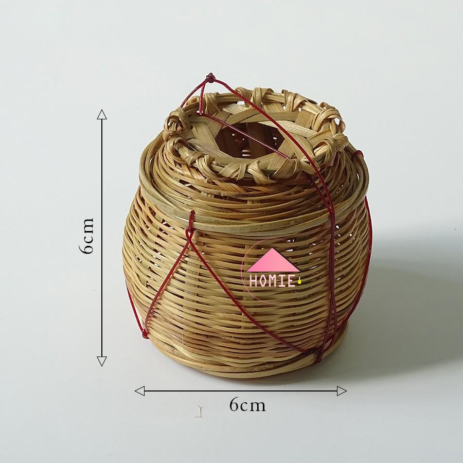Giỏ cá đựng cá mini trang trí nhỏ xinh