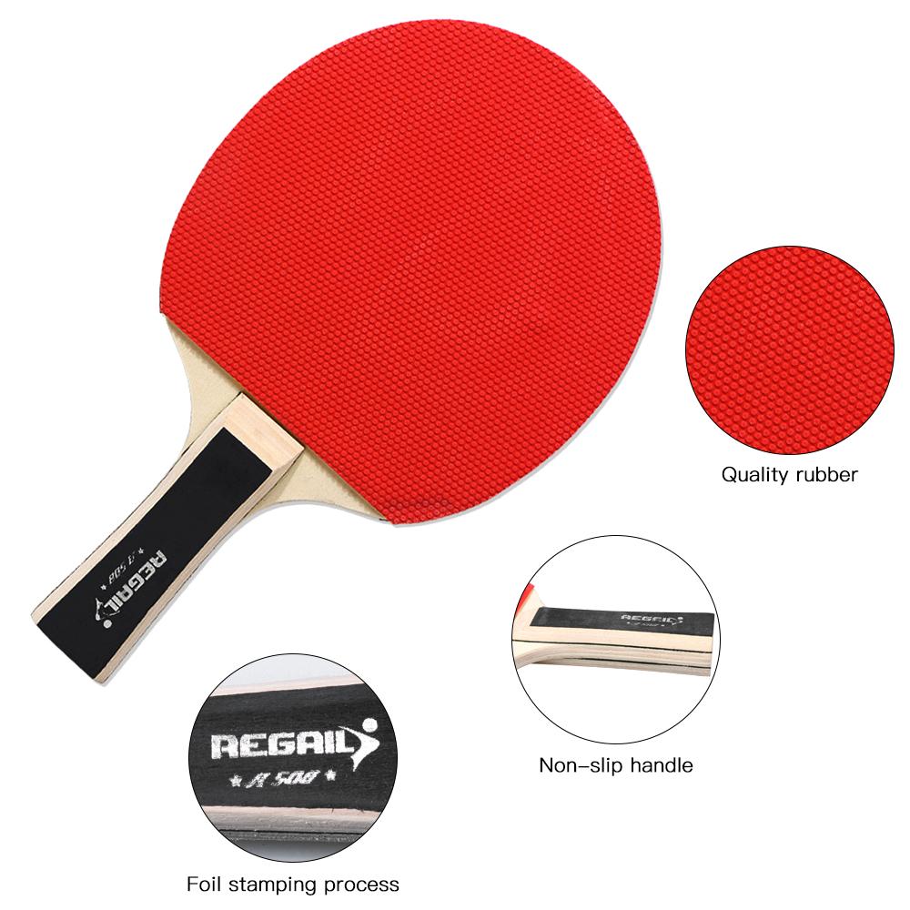 2 cây vợt bóng bàn Ping Pong Tay cầm với phụ kiện luyện tập