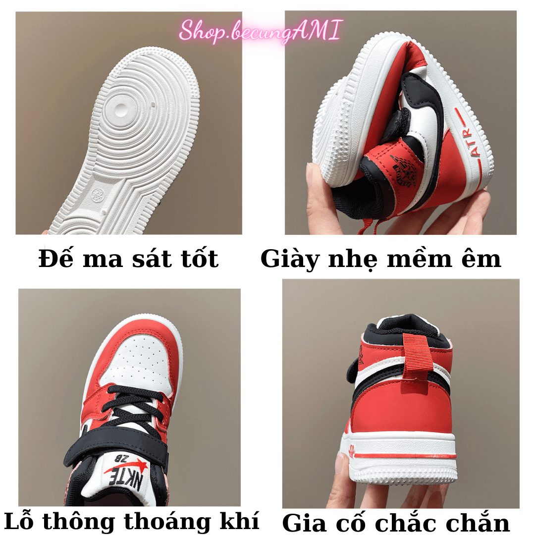 Giày thể thao cho bé gái màu Hồng từ 3-12 tuổi loại 1 – Giày trẻ em bé gái nhẹ êm đẹp