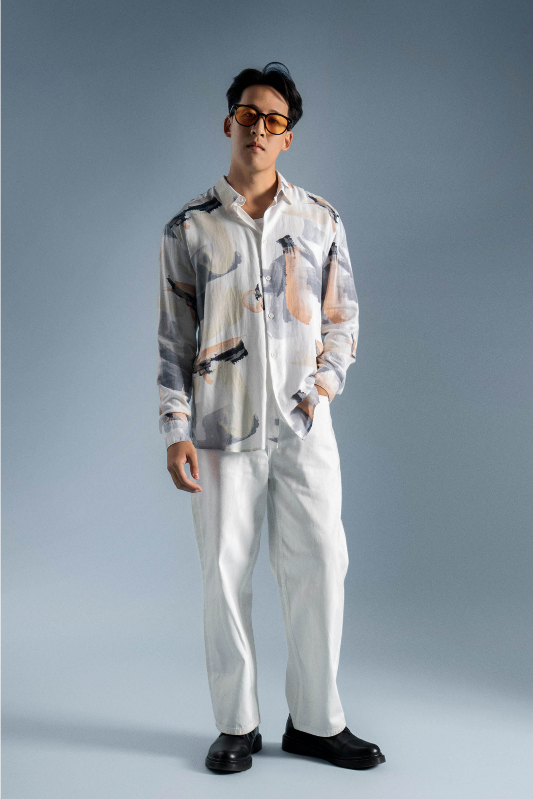 Quần Jean Nam ROUTINE Ống Suông Trơn Form Straight Crop - 10S23DPA018 | LASTORE MENSWEAR