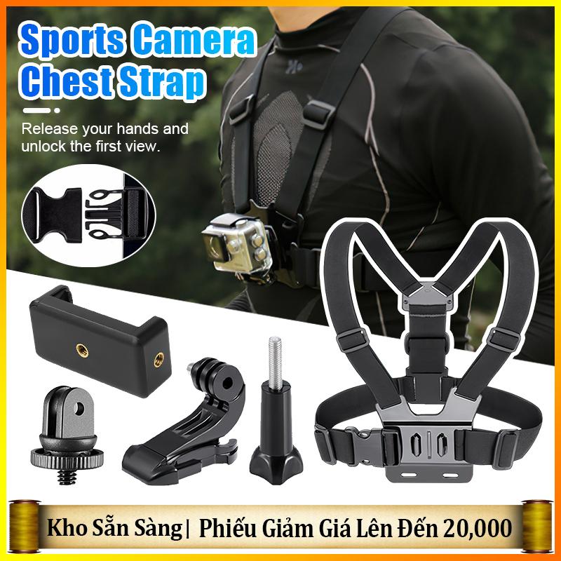 (Cả Bộ) Dây Đeo Ngực Cho Điện Thoại Làm Camera Hành Trình Độc Đáo (5 trong 1) Quà Giáng Sinh