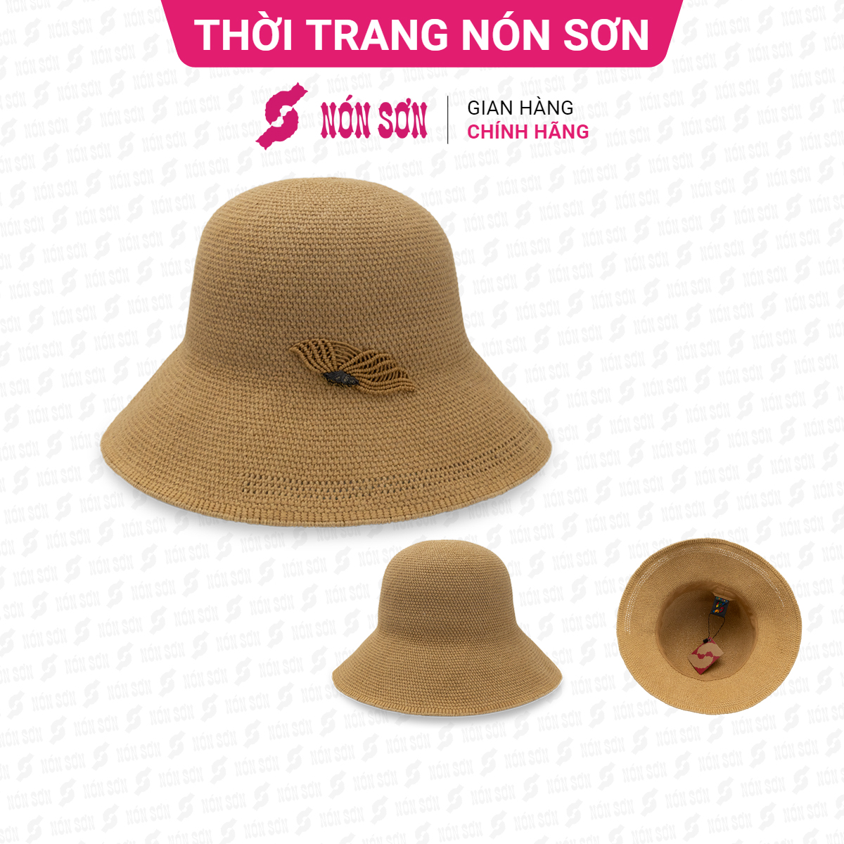 Mũ vành đan tay cao cấp NÓN SƠN chính hãng ĐH156-KM1