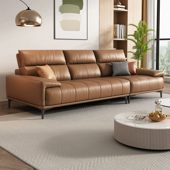 Sofa băng tay bọc da cao cấp Tundo HDCT-06