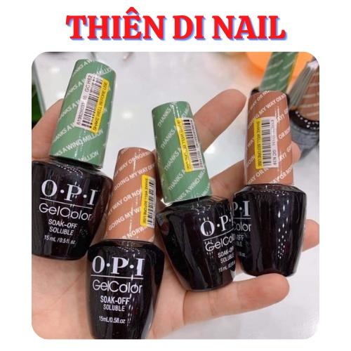Sơn Gel OPI chọn màu lẻ: Nâu tây + xanh tây, đỏ, vàng, trắng , đen Thiên Di Nail