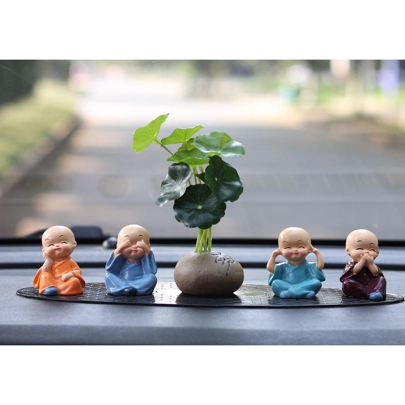 Set tượng tứ không trang trí taplo ô tô, táp lô xe hơi - Hoàng Đông Shop