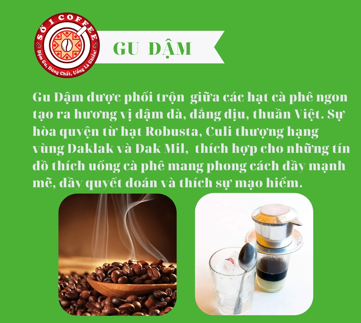 Cà Phê Pha Máy - Cà Phê Nguyên Chất GU ĐẬM Rang Mộc Pha Phin, Sạch 100% Thượng Hạng, Vị Đậm Đà, Đắng Đặc Trưng - Túi 500Gam