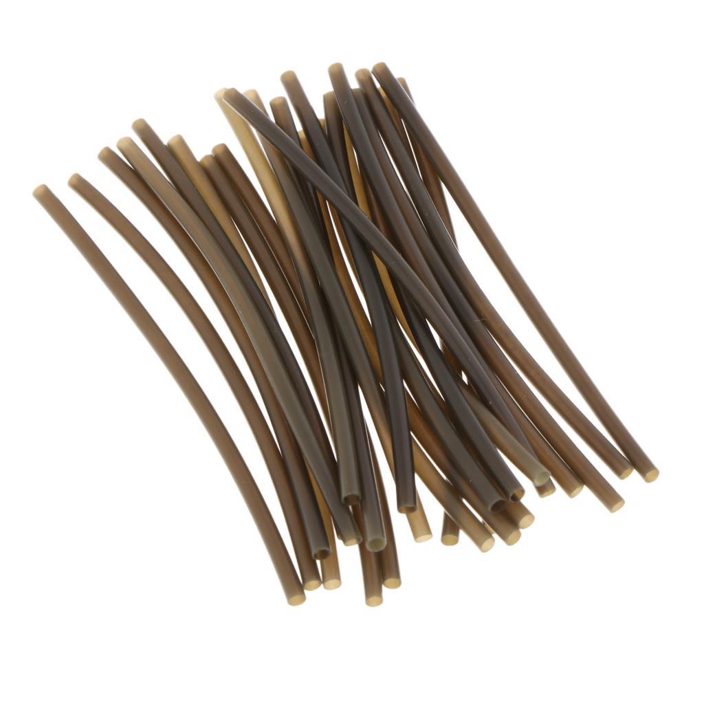 25pcs Rig Making Heat Shrink Tubes Sleeves 1/2mm Joint Protection Carp Fishing Rig Sleeves Accessories