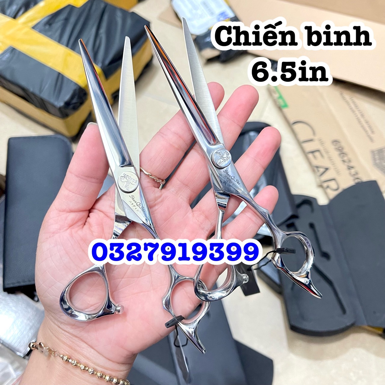 Kéo cắt tóc Chiến Binh 6.5 in cao cấp