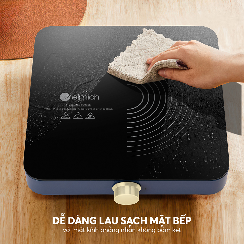 Bếp Điện Từ Đơn Elmich ICE-8903 1800W, Hàng Chính Hãng, Mặt Kính Ceramic - JoyMall