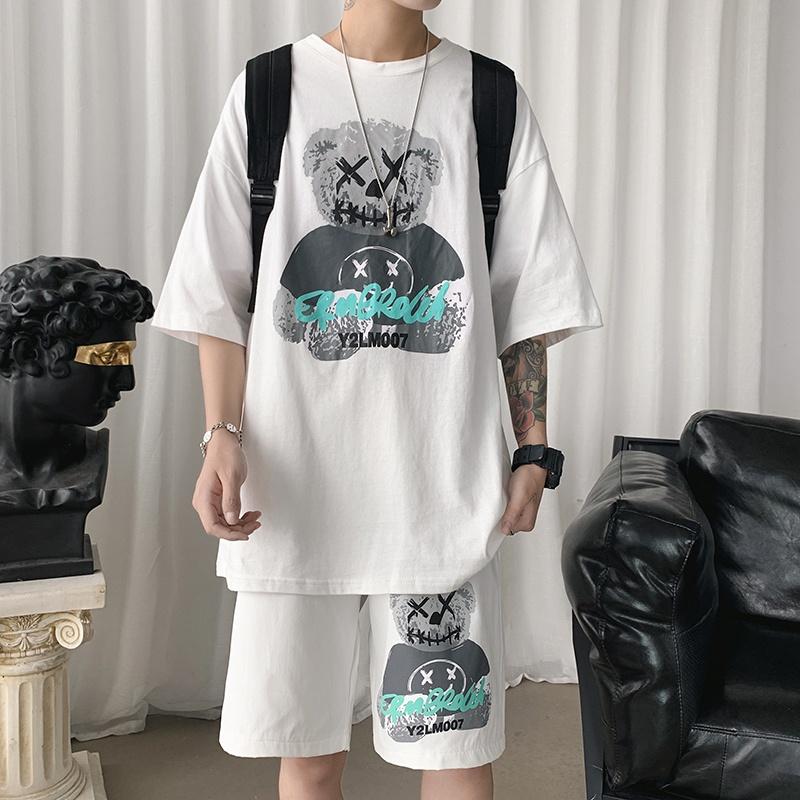 Bộ Quần Áo Gấu Nam Nữ Trẻ Trung Hot Trend Mùa Hè 2022 STYLE MARVEN - SET NAM 90000163C