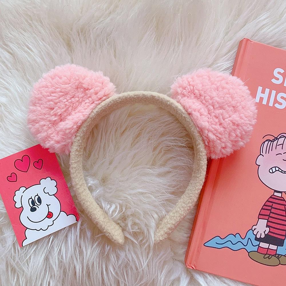 Cài Tóc Tai Gấu Lông Xù Siêu Cute