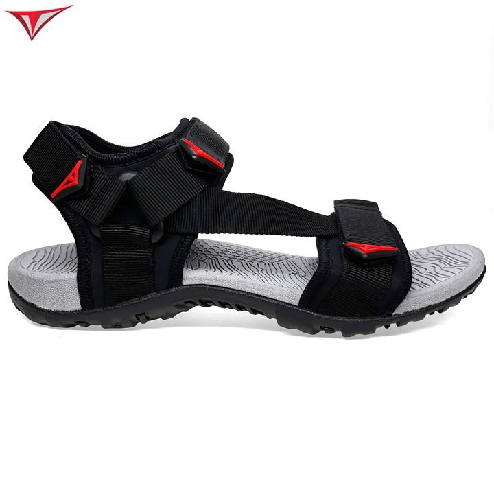 Giày Sandal Nam Nữ Việt Thủy Đen Quai Chéo - V017