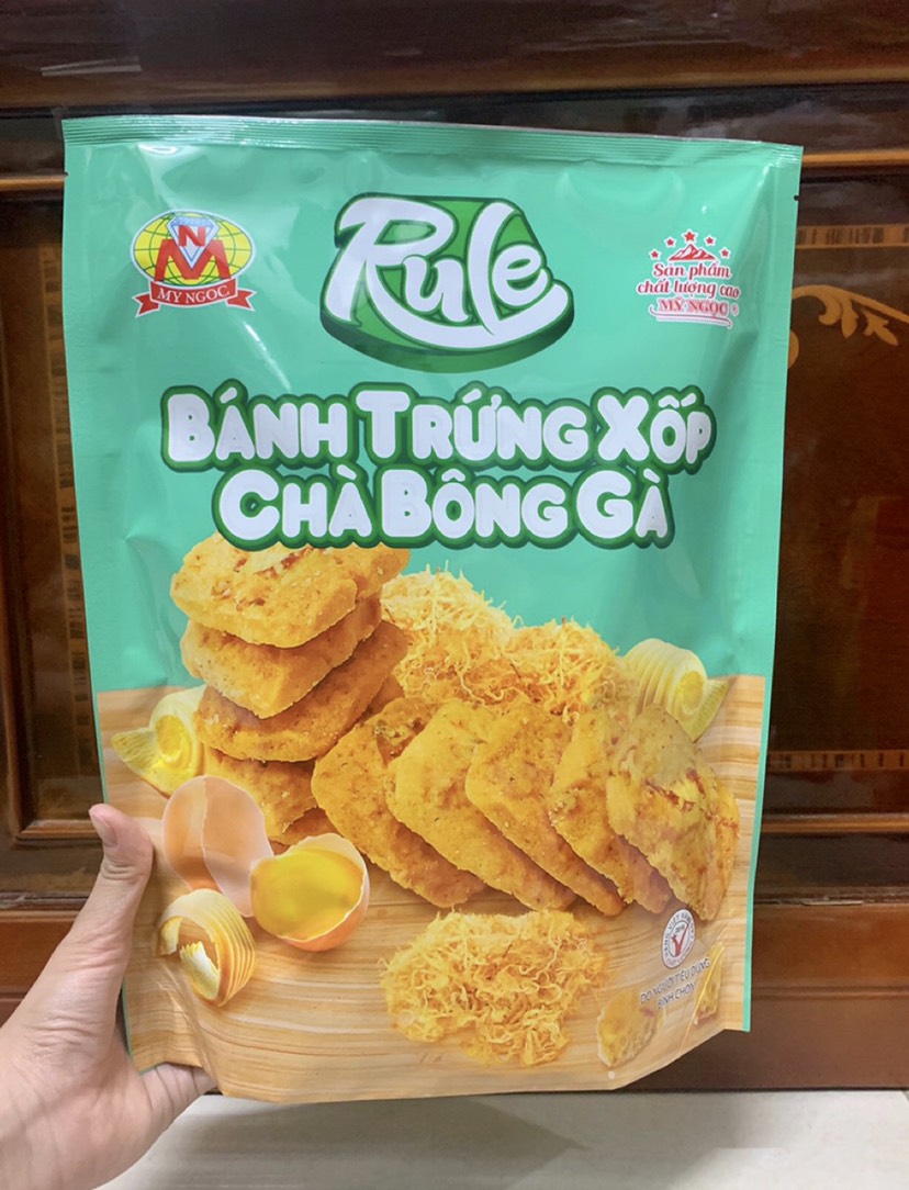 Rule 370 Bánh Trứng Xốp CHÀ BÔNG GÀ sữa tươi MỸ NGỌC, Tan ngay trong miệng