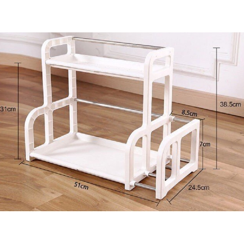 Kệ Gia Vị Thông Minh 2 Tầng Chữ H