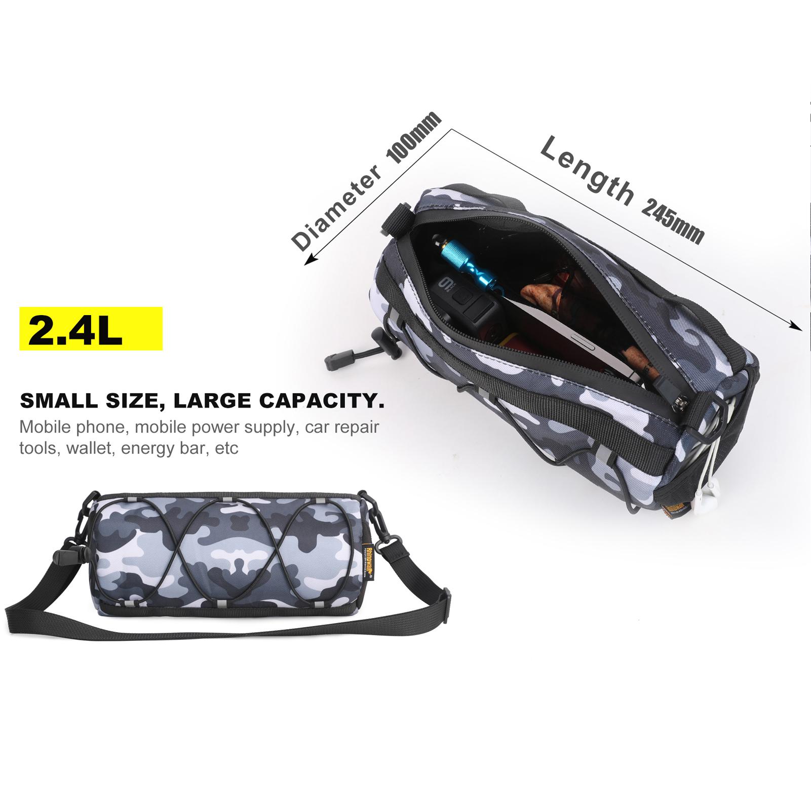 Rhinowalk Practical Bicycle Bag Multifunctional Bike Bag Large Capacity Bike Front Storage Bags Anti-drop Wear-resistant Cycling Bag Crossbody Bag