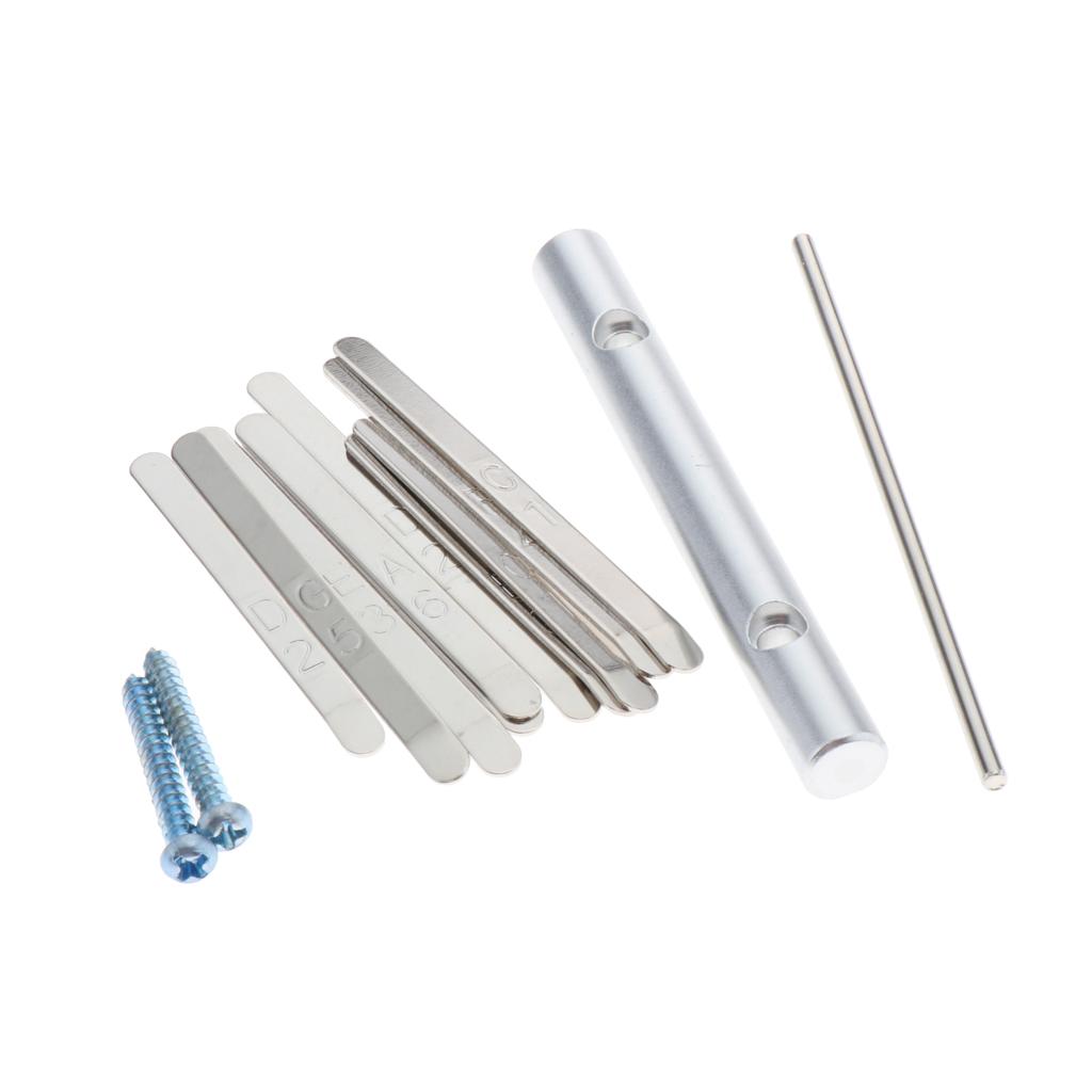 Sunnimix Cao Cấp Kalimba 10 Phím DIY Ngón Tay Cái Đàn Piano Thép Phím Bộ