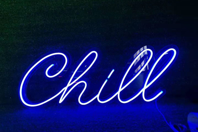 Neon chill, led neon chữ CHILL hồng, Decor phòng ngủ siêu đẹp