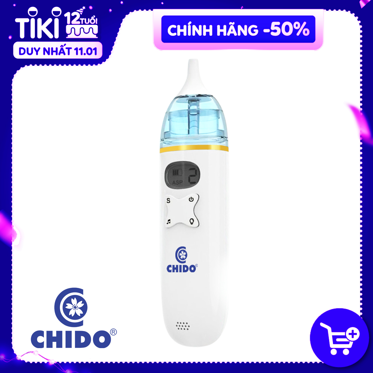 Máy hút mũi điện Chido chính hãng, dụng cụ hút dịch mũi dành cho bé từ 0-6 tuổi CN Nhật Bản.