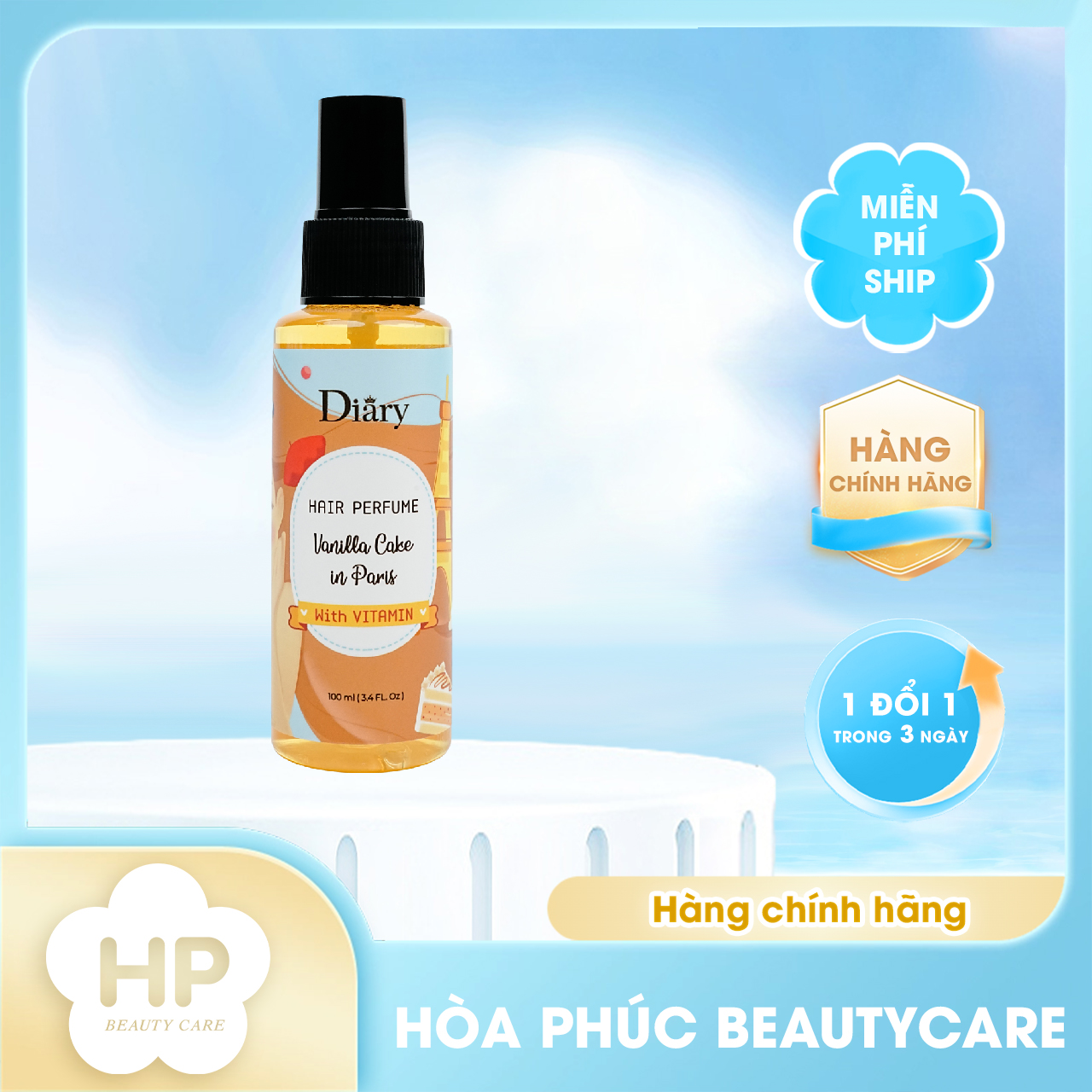 Xịt Dưỡng Tóc Hương Nước Hoa Diary Hair Perfume (05 Mùi Hương)