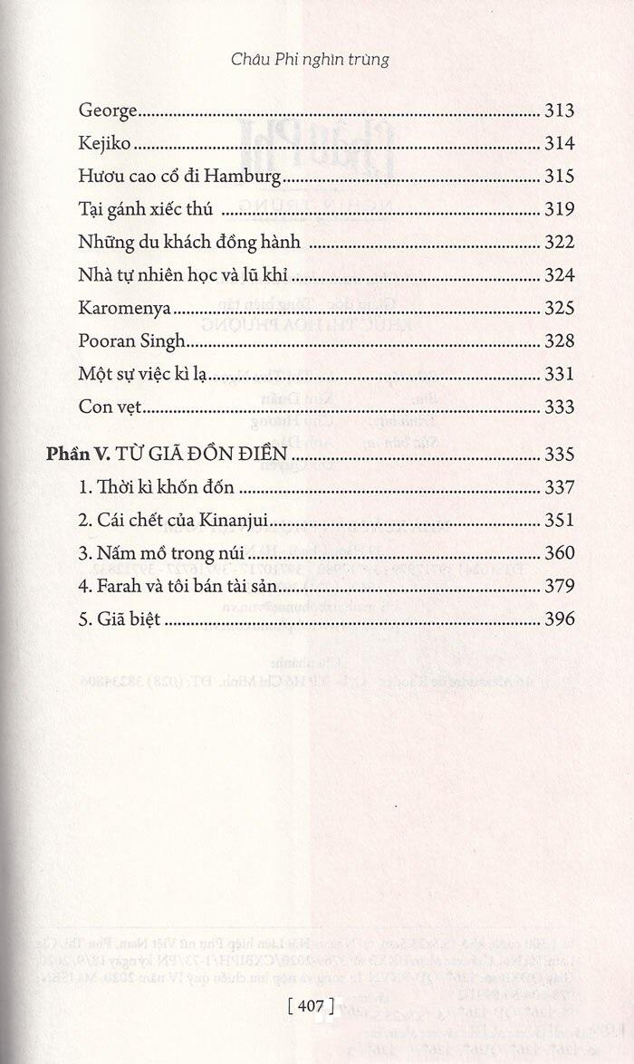 Châu Phi Nghìn Trùng (Tái Bản 2022)