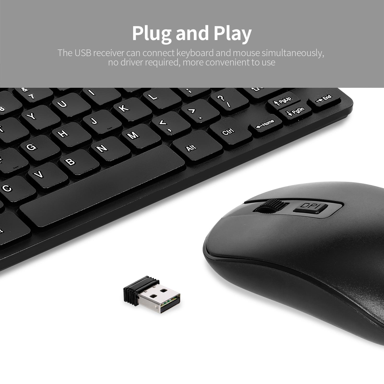Bộ bàn phím chuột KM901 2.4G 78 phím không dây