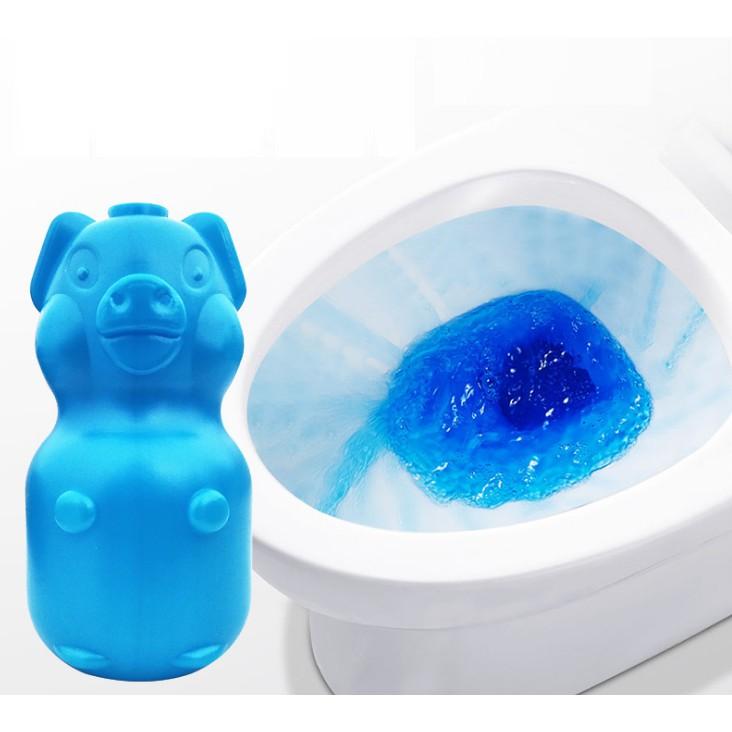 Lọ hình heo thả bồn cầu diệt khuẩn, khử mùi, tẩy siêu sạch, mùi thơm diệu nhẹ giúp giữ vệ sinh bồn cầu luôn sạch sẽ