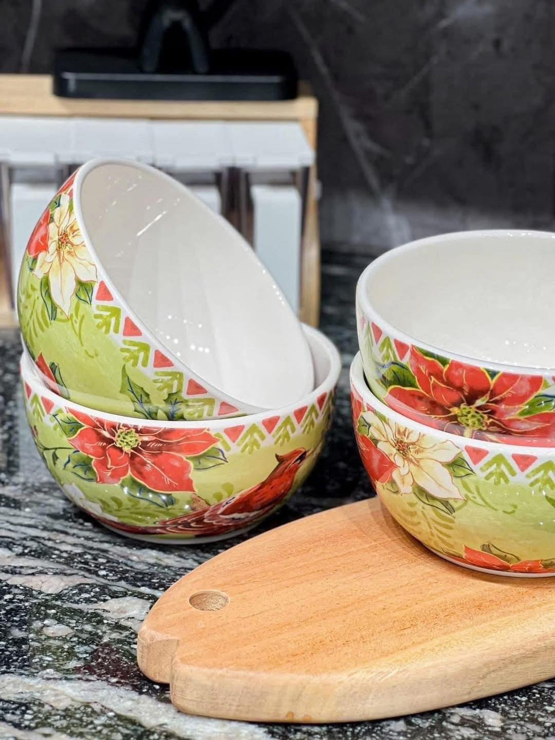 Set 4 bát phở sứ cao cấp Magrace Paris 15cm Hàng chính hãng