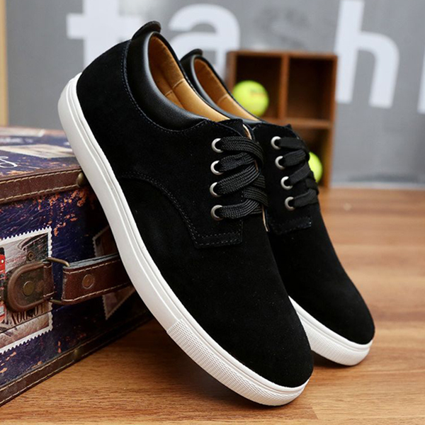 Dày Da Lộn Đế Bằng Nam