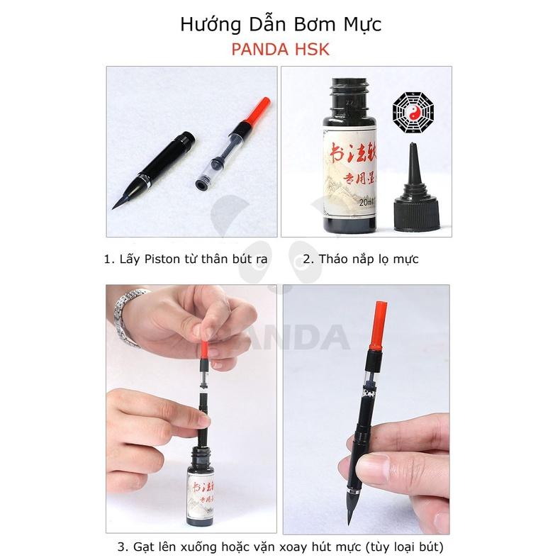 Lọ Mực 20ml Sử Dụng Cho Các Loại Bút Máy Luyện Viết Chữ Hán Luyện Viết Tiếng Trung Nhật Hàn