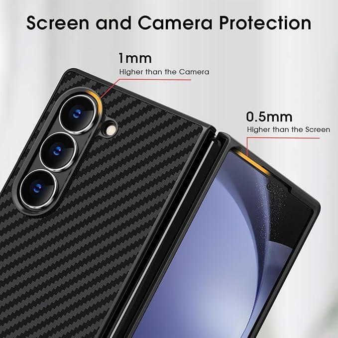 Ốp Lưng Cho Samsung Galaxy Z Fold 6 Sợi Carbon Chống Sốc hiệu X-Level Nanofiber Siêu Mỏng Chống Bám Vân Tay Bảo Vệ Camera - Hàng chính hãng