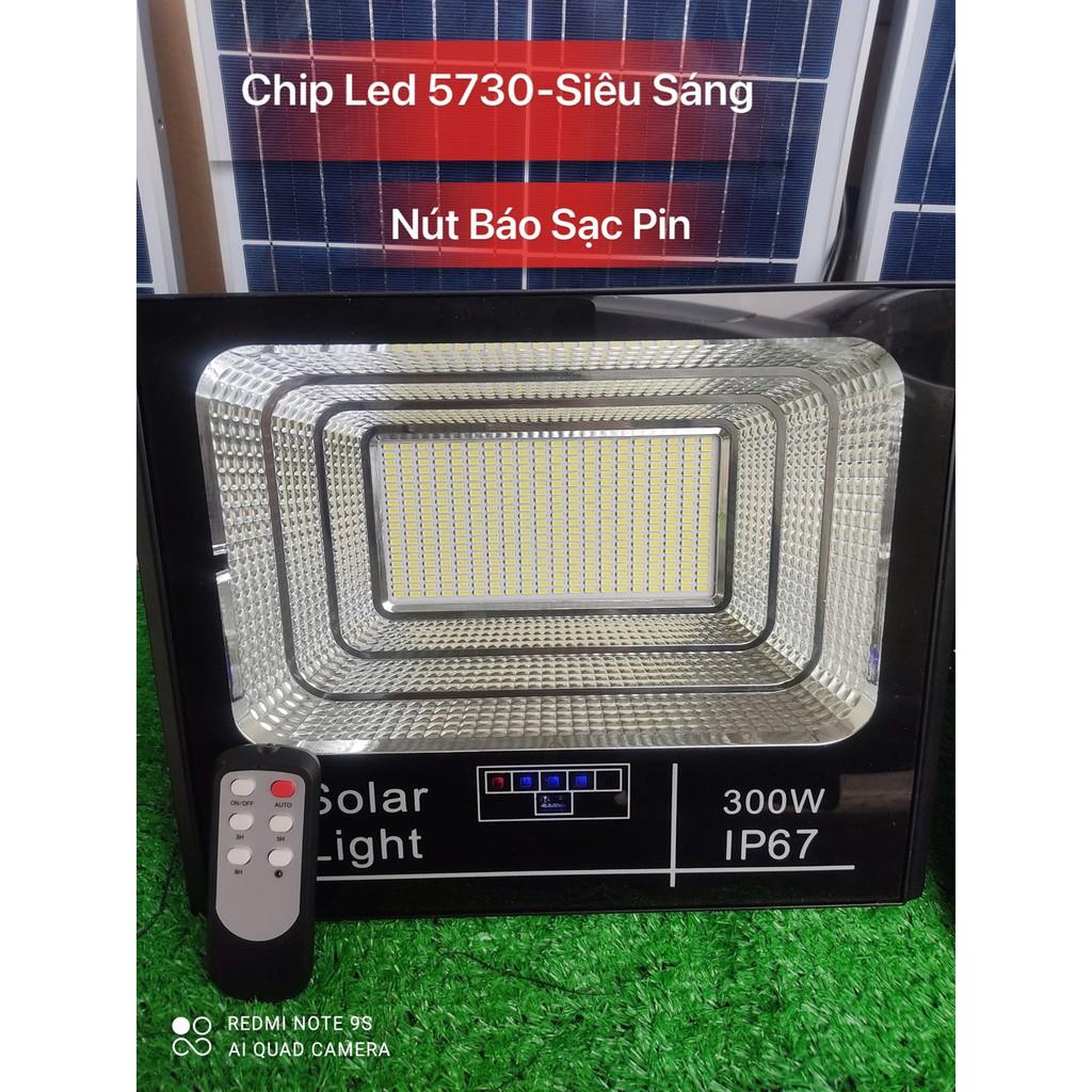Đèn Pha Led Năng Lượng Mặt Trời 300w,200w,100w. Vỏ Nhôm,IP67. Có Thêm Chế Độ Báo Sạc Pin..