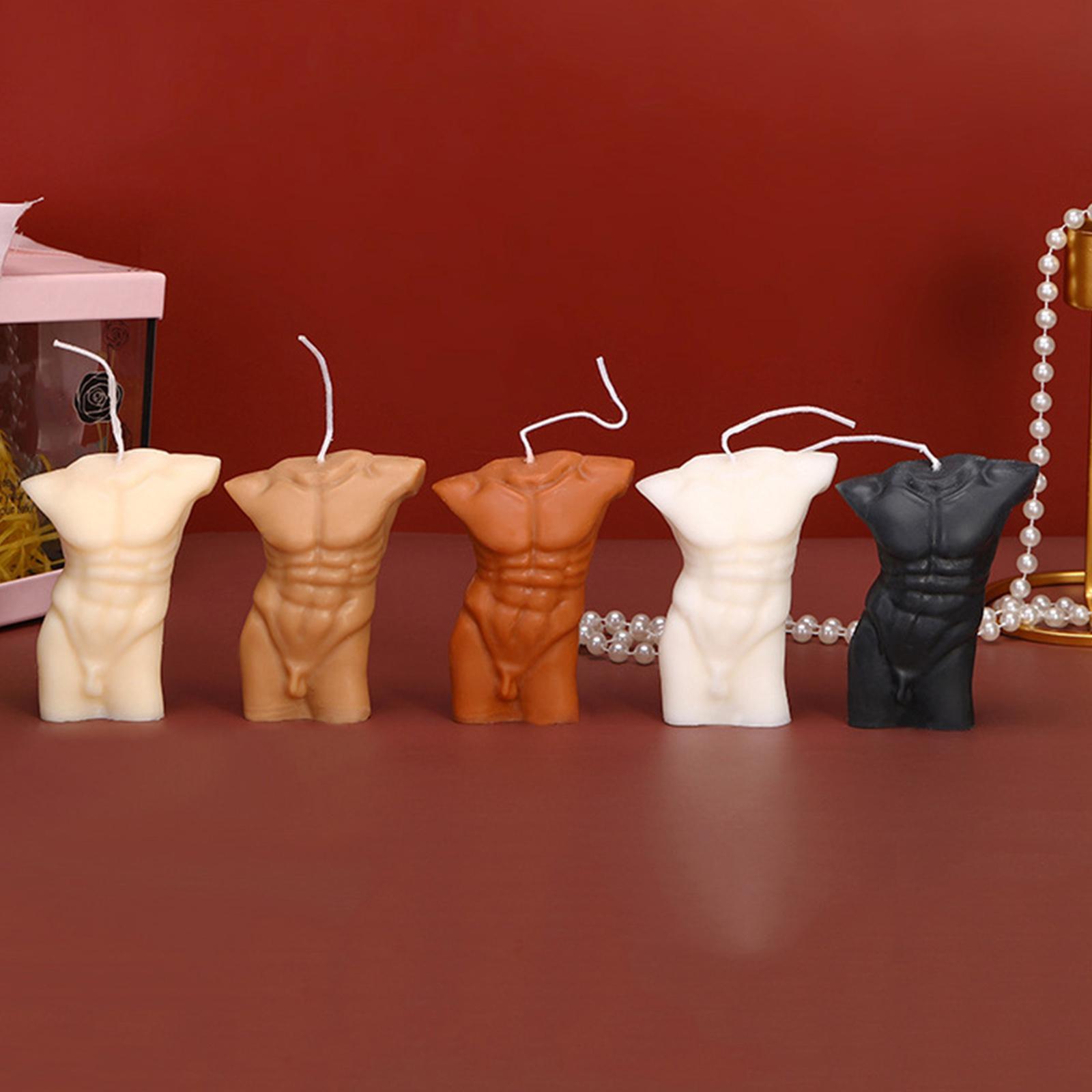 3D Body Soy Candle Torso Scented Candles White