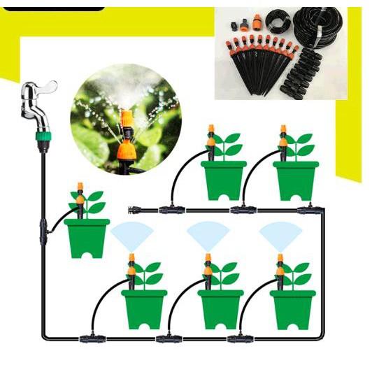 Bộ Kit Tưới Cây Tưới Phun Sương Và Nhỏ Giọt Cho Chậu Cây Ban Công