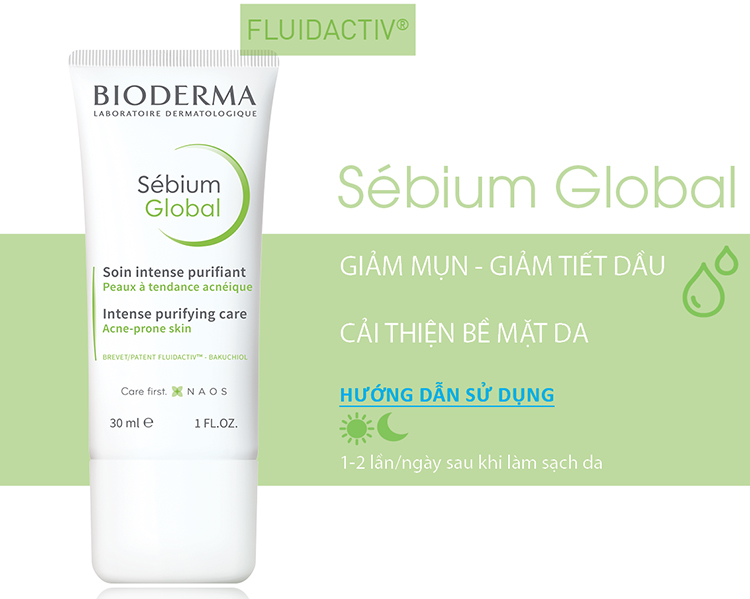 Kem Dưỡng BIODERMA SEBIUM Global 30ml - 028654B