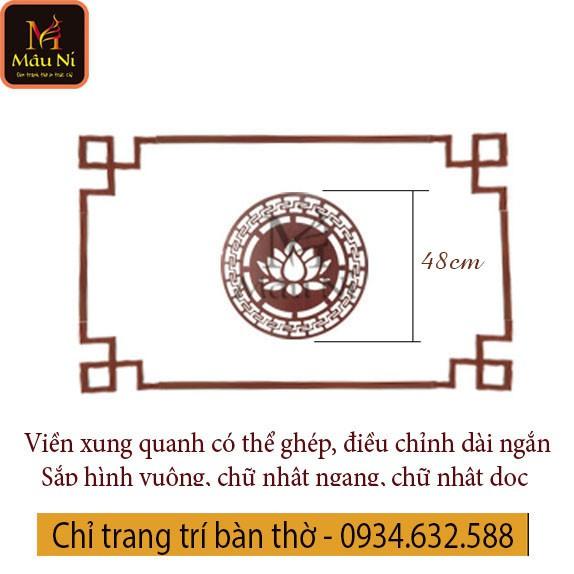 Ốp trang trí bàn thờ MÂU NI dùng dán sau bàn thờ gia tiên, tủ thờ, bàn thờ chung cư