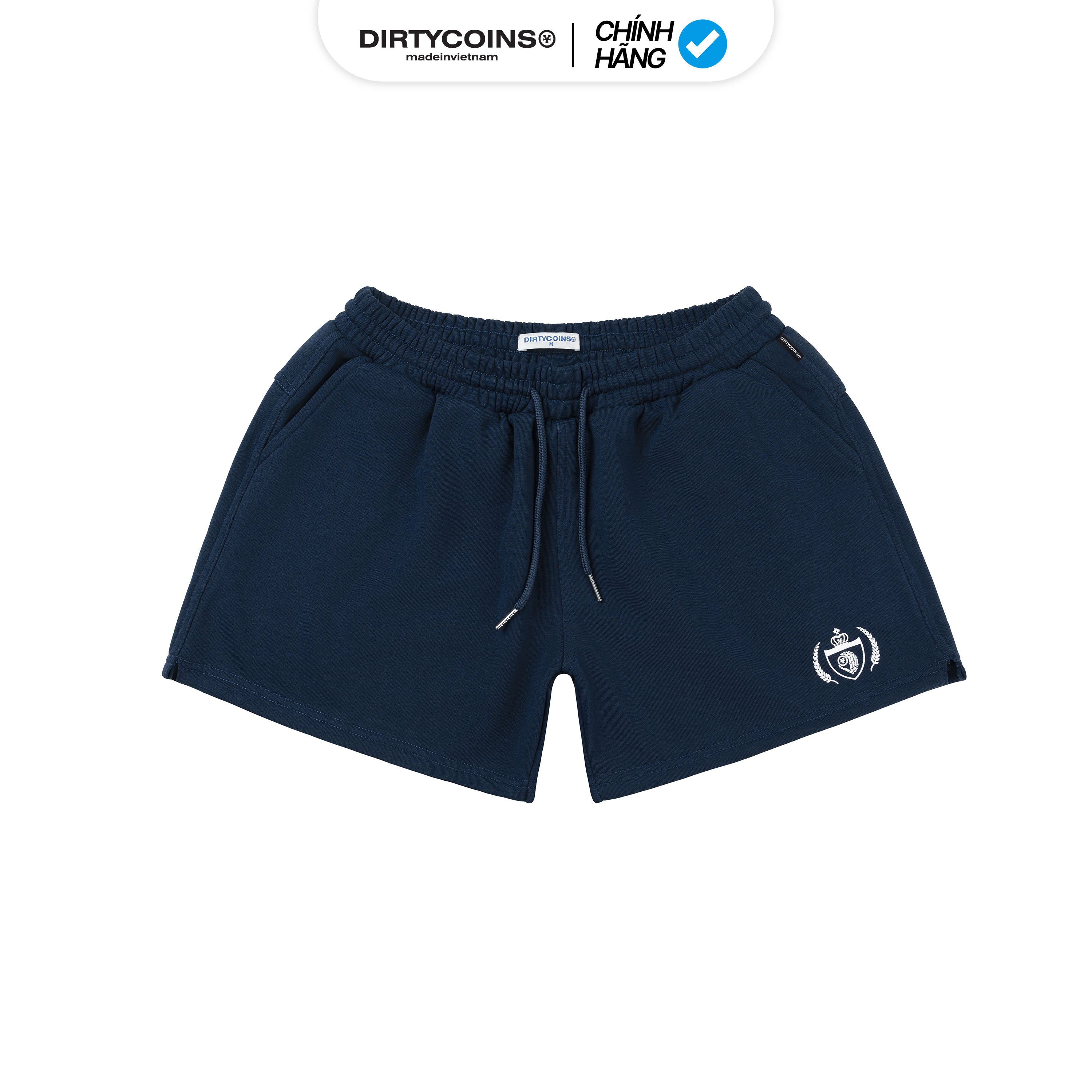 Combo Quần Áo DirtyCoins Sweatshirt Academy Script + Sweatshorts Academy - Blue