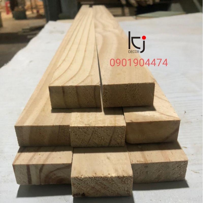 - THANH GỖ THÔNG DÀI 120x4x2 CM LÁNG MỊN 4 MẶT
