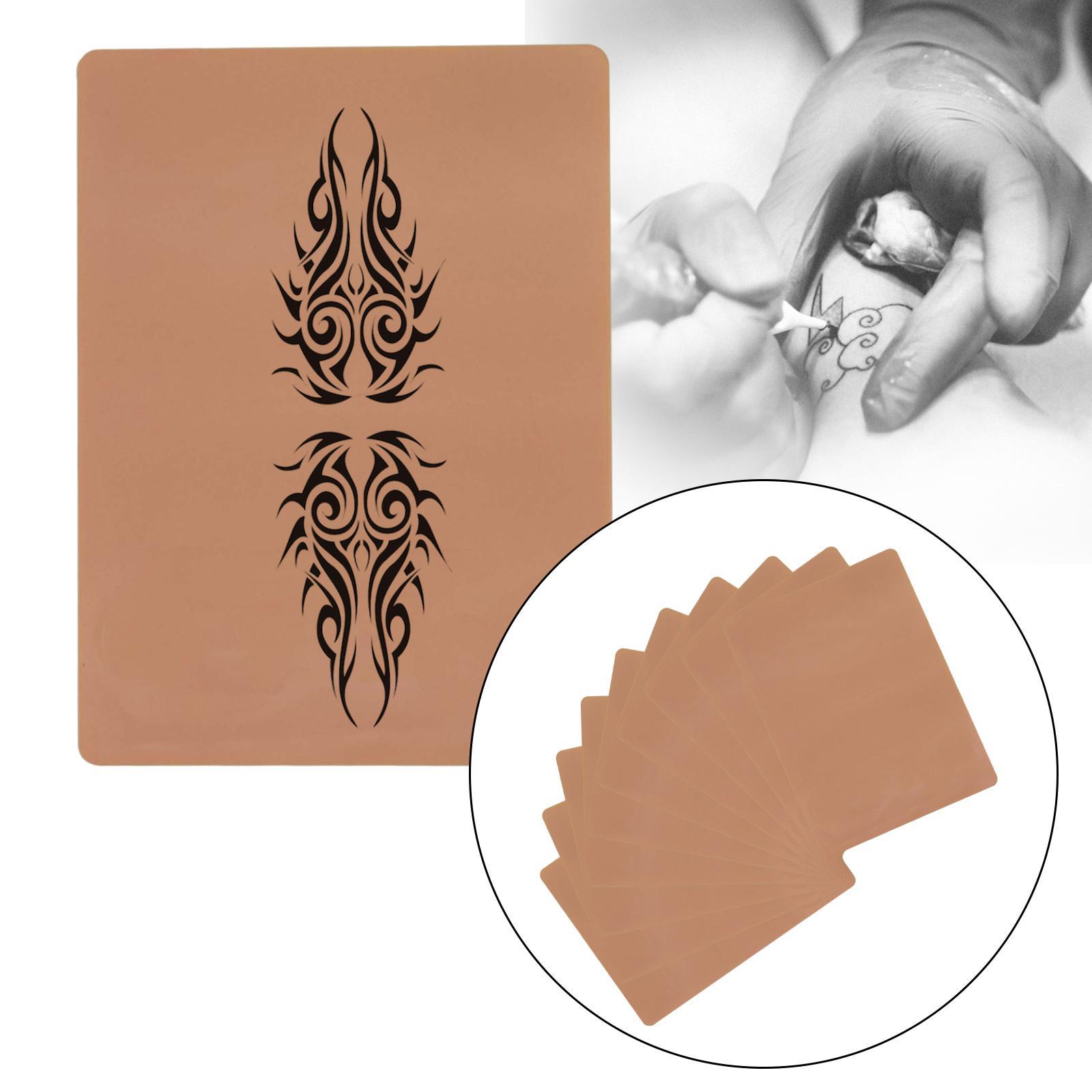 10Pcs Practice Skin Artificial Skin for Lips Eyebrows Supplies