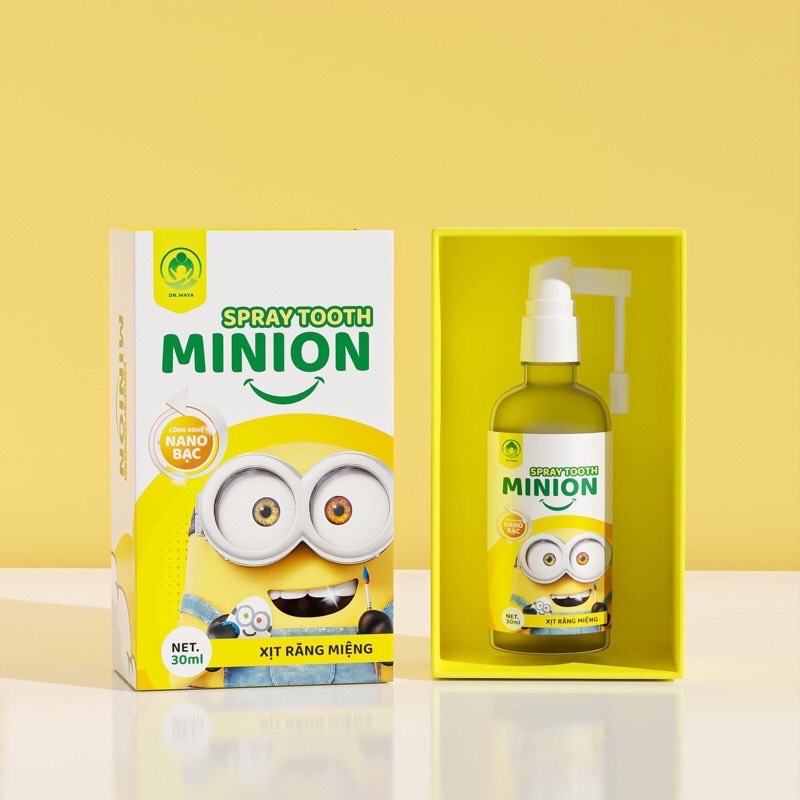 Mua 1 Dầu Húng chanh Minion Gold 30ml + 1 Xịt Răng Miệng Tặng 1 Sáp Ấm Minion 210k