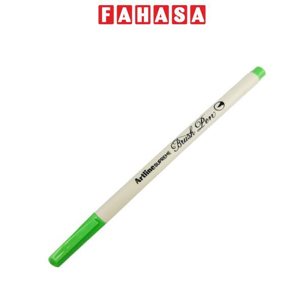 Bút Lông Đầu Cọ Artline Supreme Brush Pen EPFS-F - Xanh Chuối