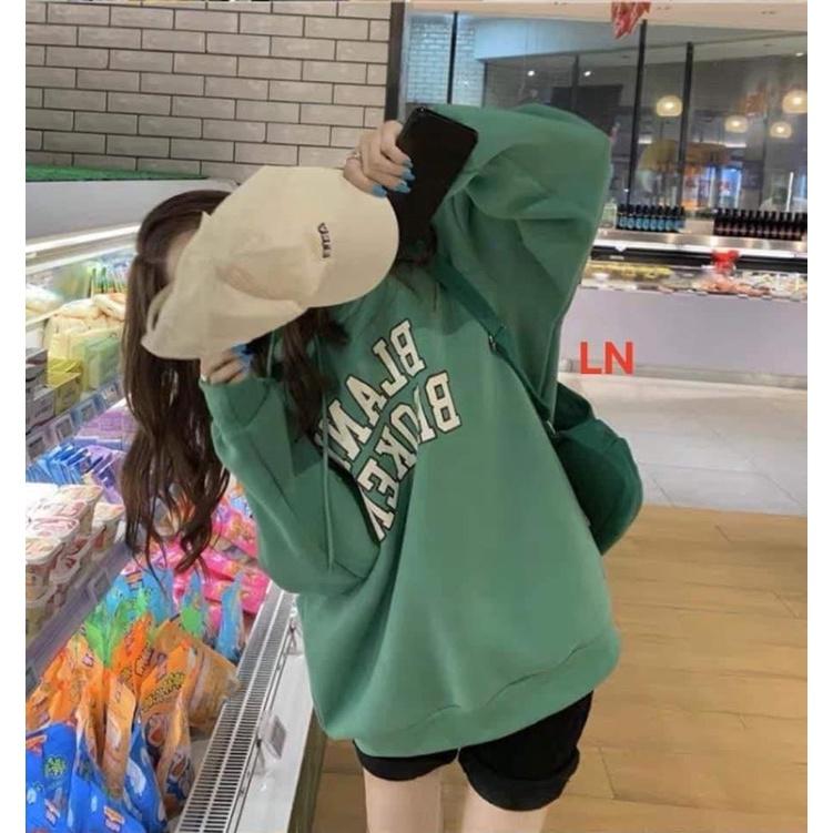 Áo hoodie Blank chữ trắng DA6