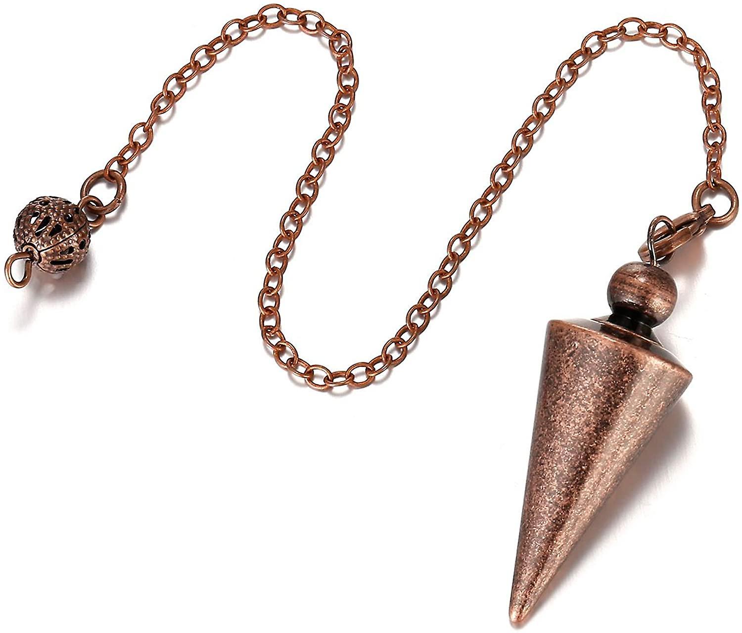 Con lắc điểm tâm linh bằng đồng kim loại để bói toán Chữa bệnh cảm xạ Wicca Cân bằng hình nón nhọn