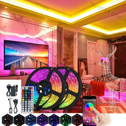 Đèn led tiktok, 16 TRIỆU MÀU APP NHÁY THEO NHẠC BỌC SILICON TẶNG NGUỒN 12V + REMOTE, dây led RGB, decor trang trí phòng