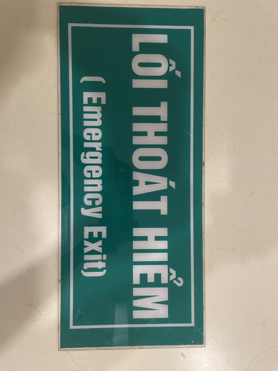 Bảng Exit Lối Thoát mica