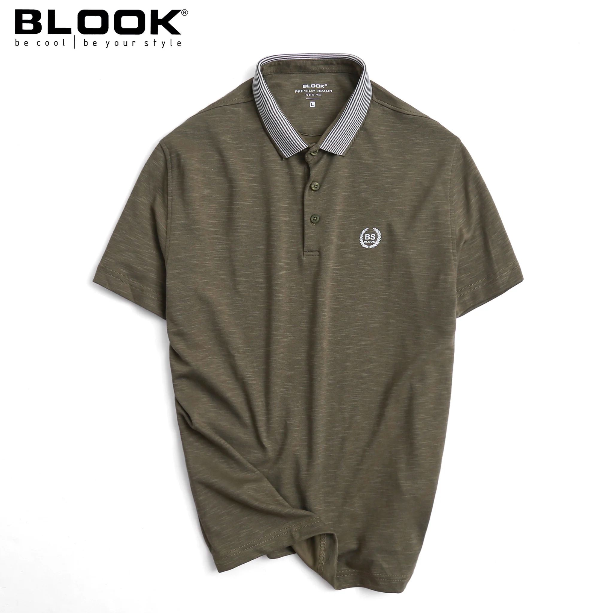 Áo Polo nam BLOOK có cổ BASIC vải cá sấu cotton, nam tính, chỉn chu, sang trọng mã 35568